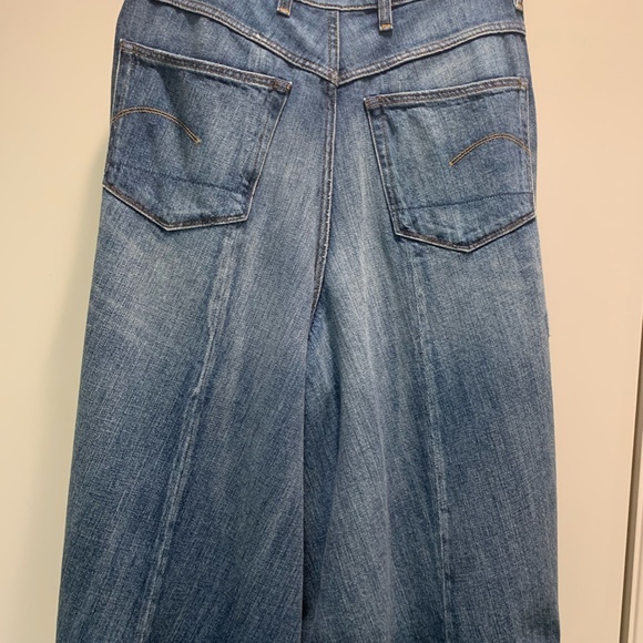 G Star Raw  distressed gaucho/culottes.  size 28    NWOT TTS. - Picture 3 of 5